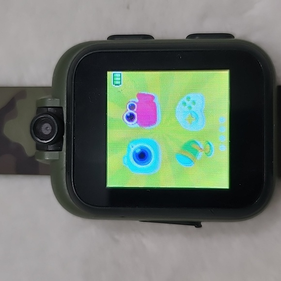 Kid's iTech Jr Green Camouflage Smart Watch - Picture 2 of 4